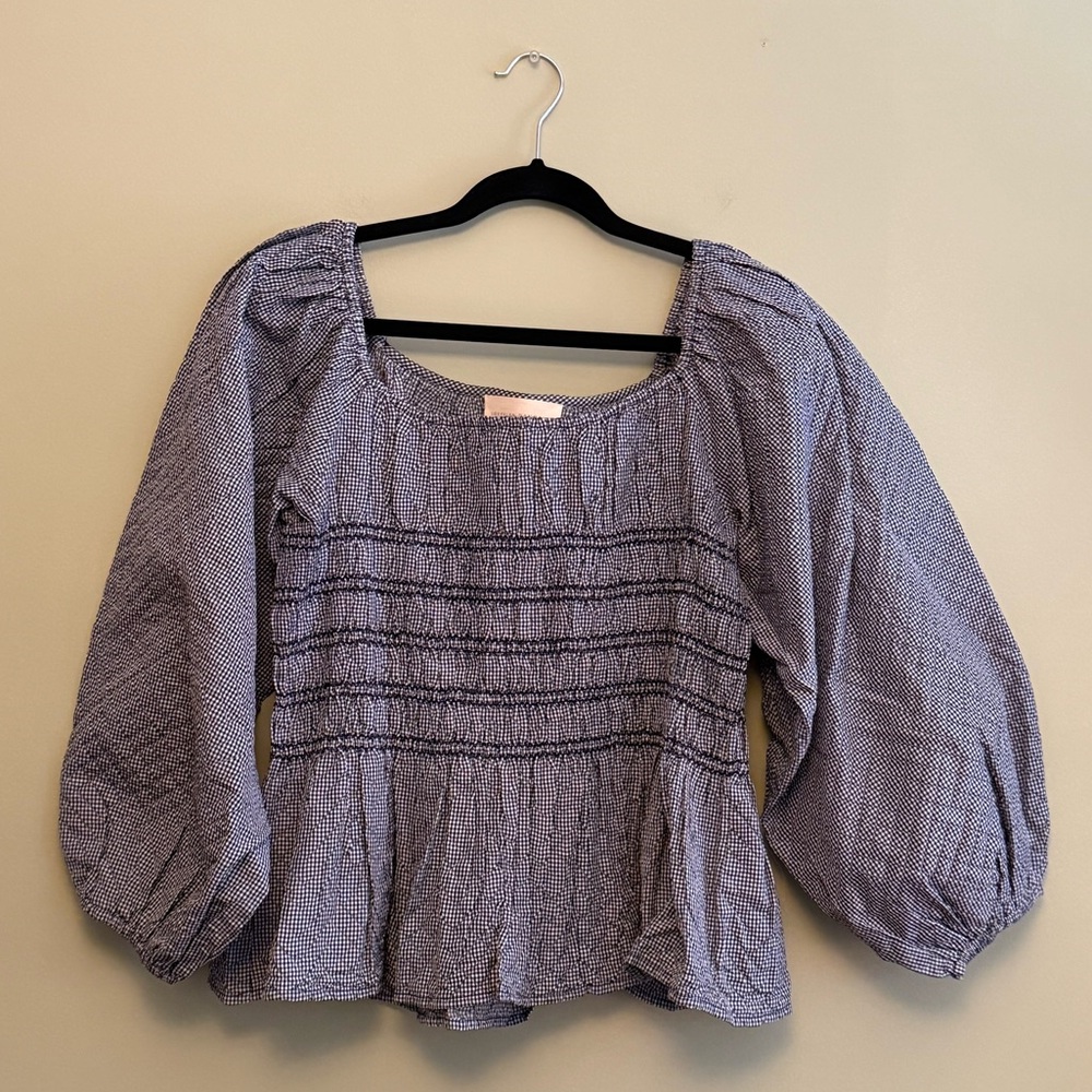 Loeffler Randall Quilted Julietta Blouse